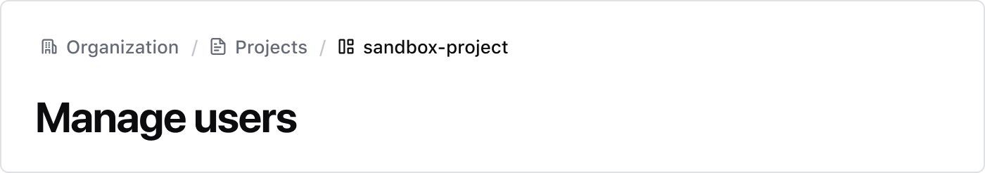 Page Header Breadcrumb